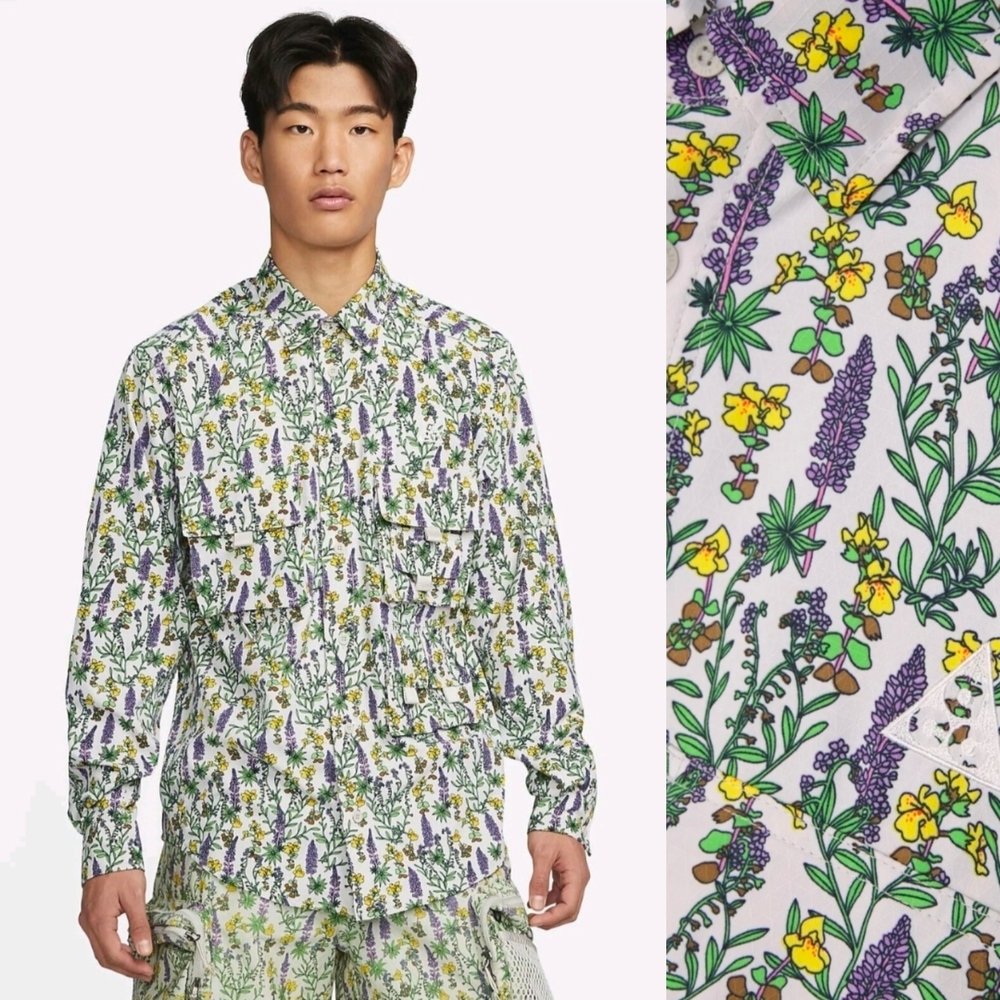 Nike ACG Snowgrass Floral Button-Down Shirt